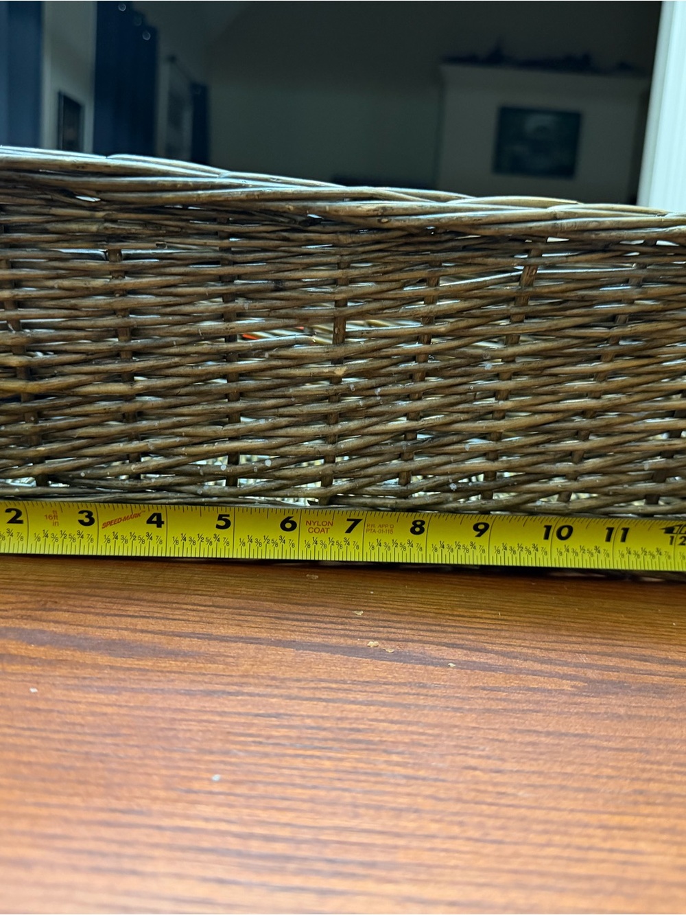 Woven Rattan Decorative Basket - Natural Brown